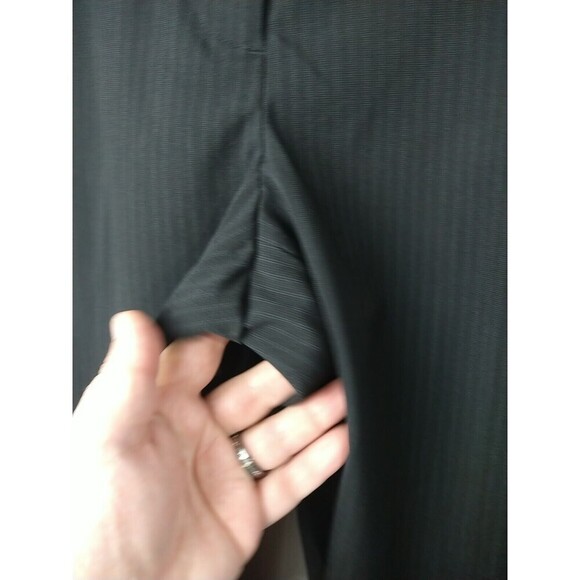 Worthington Women's Black Blue Pinstripe Button Close Dress Pants. Size 10 - Picture 6 of 12